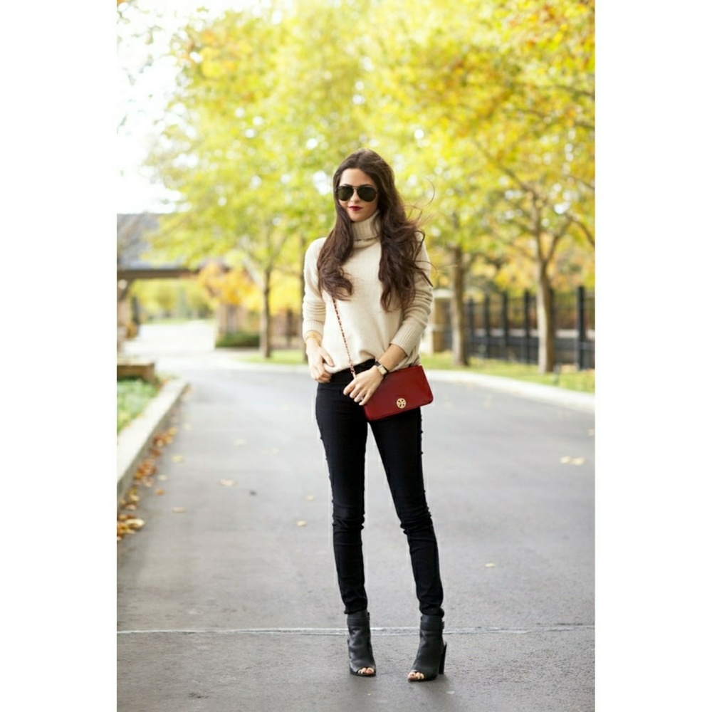 J. Crew Ivory Turtleneck